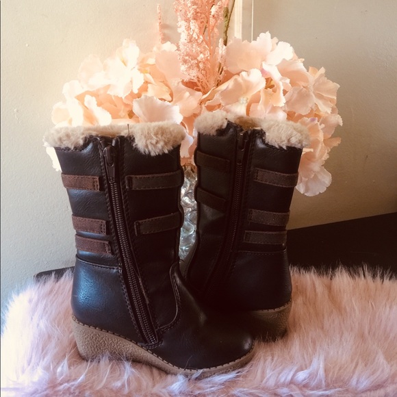 little girl wedge boots